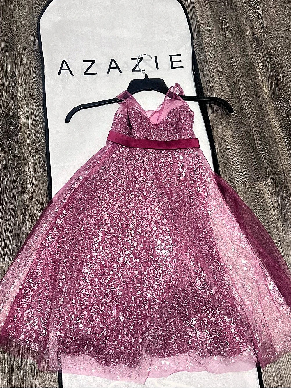 Azazie SIWA Girls Size 5 Sequin Formal Dress NWT